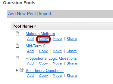 Select the source question pool.