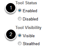 Status/visibility