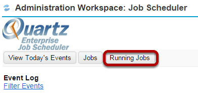 Click the Running Jobs button.
