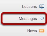 To access this tool, select Messages from the Tool Menu in your site.
