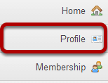 To access this tool, select Profile from the Tool Menu in My Workspace.