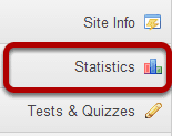 To access this tool, select Statistics from the Tool Menu of your site.
