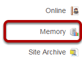 To access this tool, select Memory from the Tool Menu in the Administration Workspace.